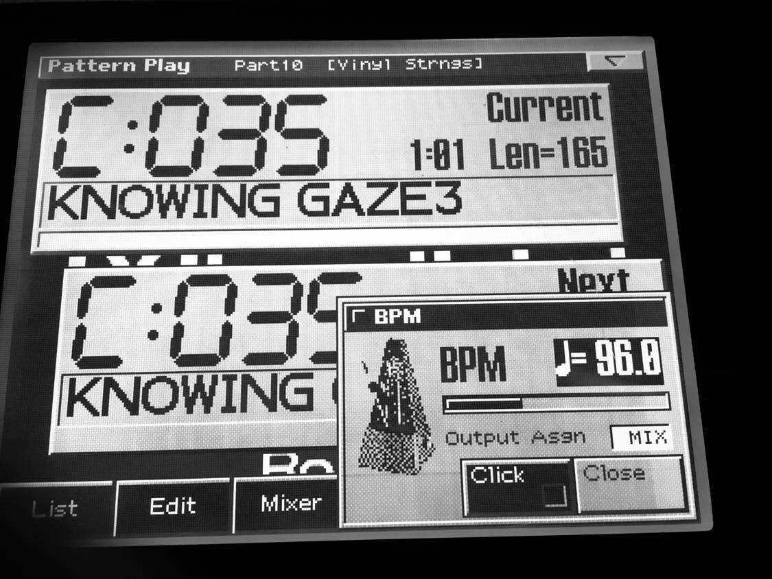 Roland 909 sequencer screen1